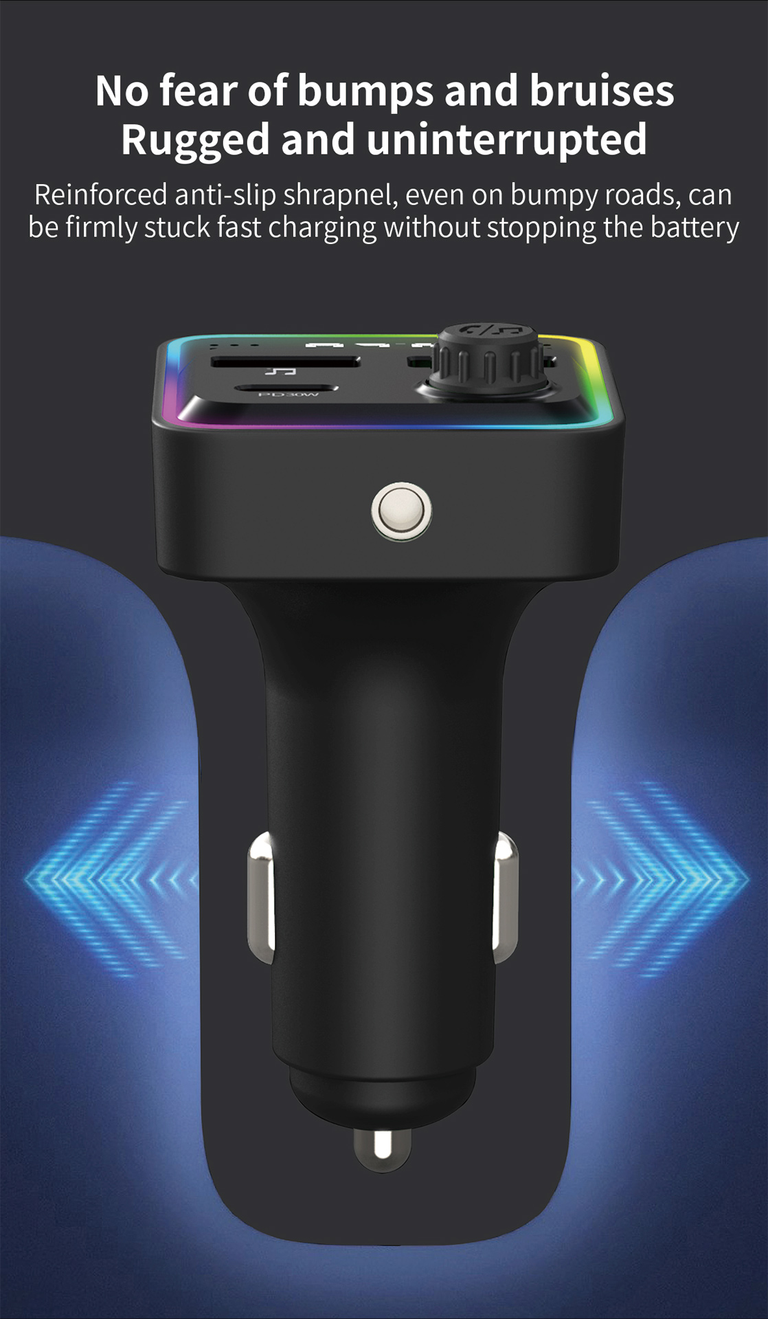 Ambient Colorful light Car Charger