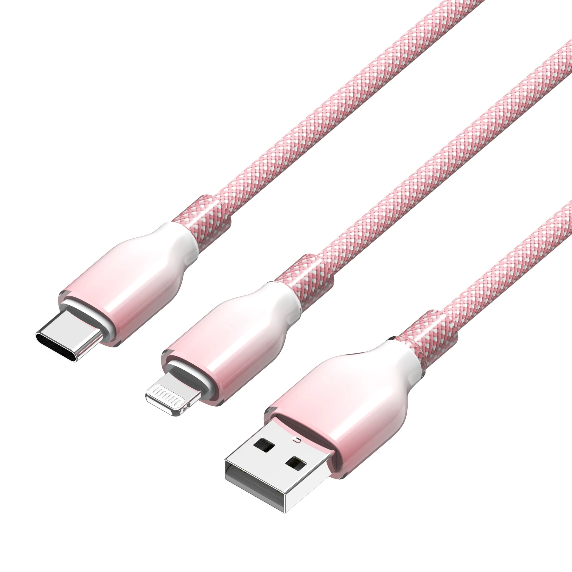 Gradient color, transparent data cable CC: 60W/ CL:27W
