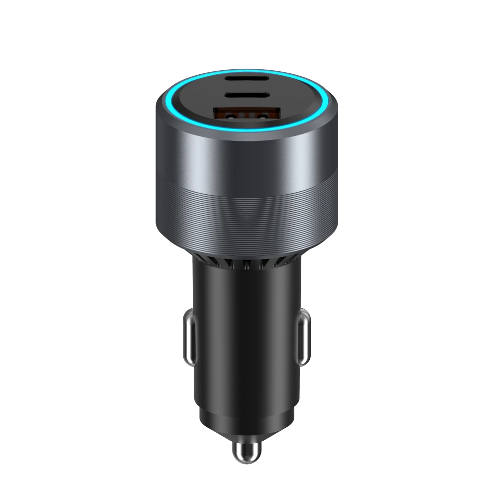 Plastic PC+ aluminum alloy car charger Max 130W