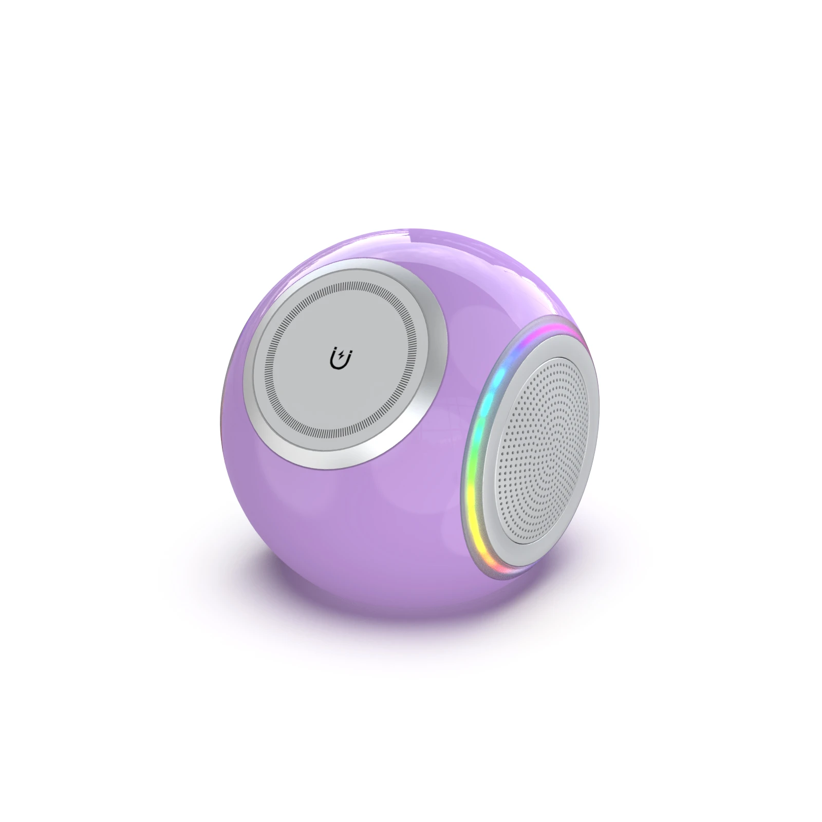 3-in-1 Magnetic Wireless Charging Mirror Speaker with Ambient Light & Bluetooth