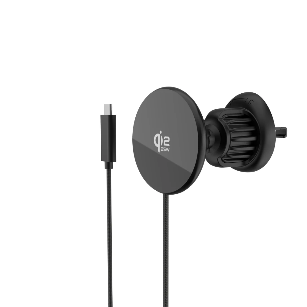 Ultra-thin Qi 2.2 25W Magnetic Car Wireless Charger