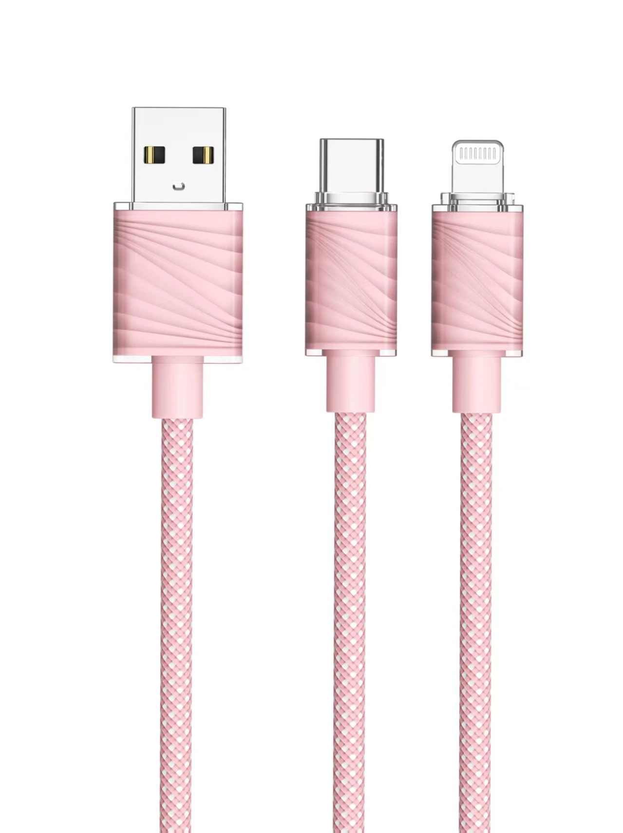 Water ripple transparent style data cables