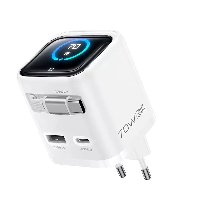 70W with retractable cable 2C1A GaN with TFT Display004